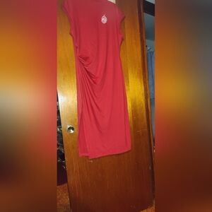 Delta Sigma Theta Red Mock Neck Sleeveless Dress XL